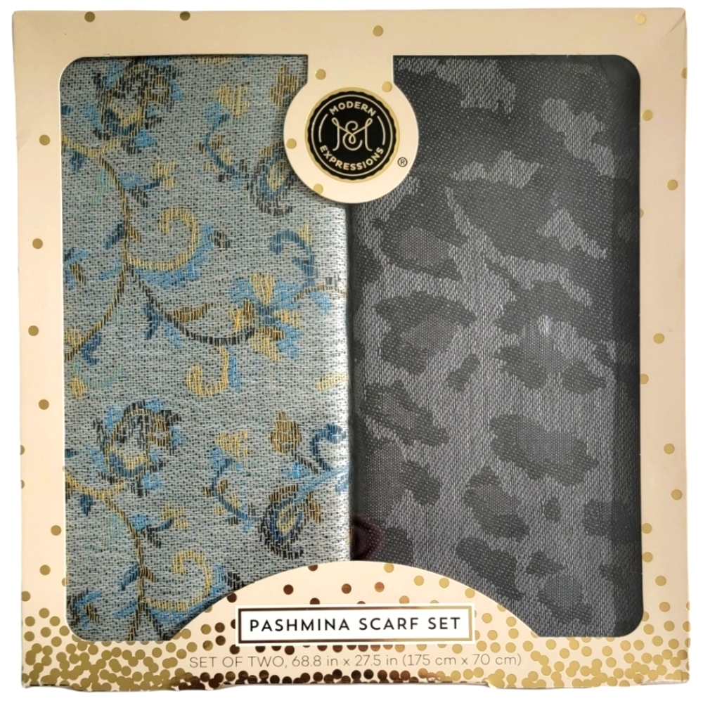 Modern Expressions Pashmina Scarf Set
